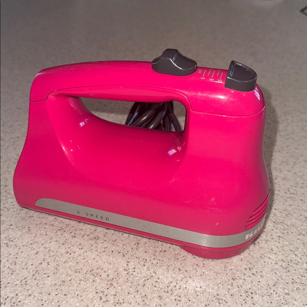 KitchenAid Flamingo Hot Pink Hand Mixer - 5 Speed *Tested!